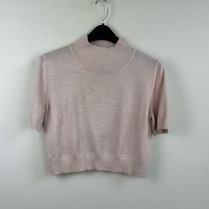 Rachel Comey Fine Gauge Alpaca Blend Sweater S pale pink